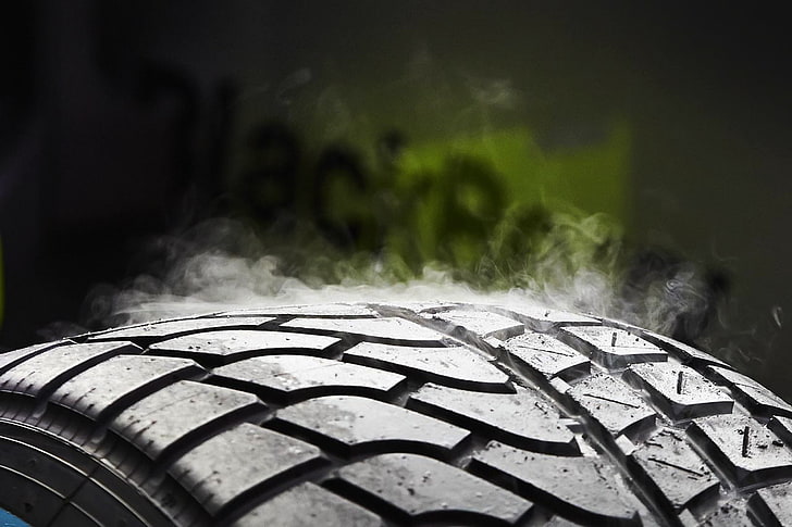 vehicle tire, Formula 1, heat, tires, smoke, smoke - physical structure, HD wallpaper