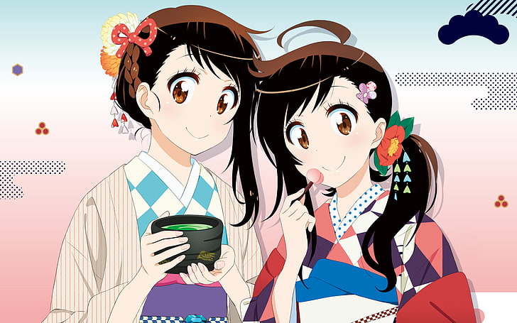 Anime, Nisekoi, Haru Onodera, Kosaki Onodera, HD wallpaper