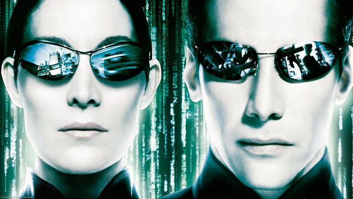 the matrix movies the matrix reloaded neo keanu reeves carrie anne moss trinity