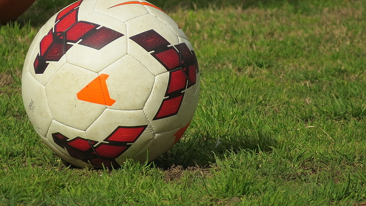 soccer, balls, soccer ball, grass, sport, team sport, sports equipment, HD wallpaper