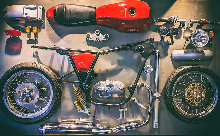 HD wallpaper: motorcycle, Royal Enfield, disassembled | Wallpaper Flare