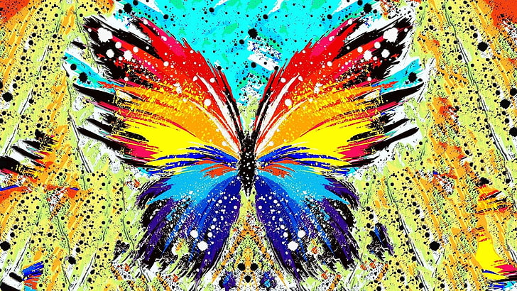 HD wallpaper: Artistic, Butterfly, Colorful, Colors | Wallpaper Flare