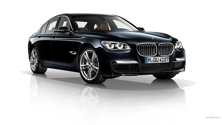 black BMW sedan, BMW 7, black cars, vehicle, motor vehicle, mode of transportation