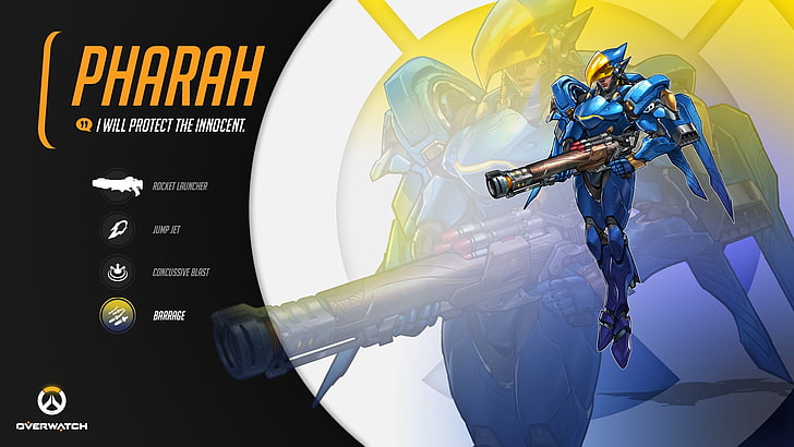 Overwatch Pharah illustration, Blizzard Entertainment, video games