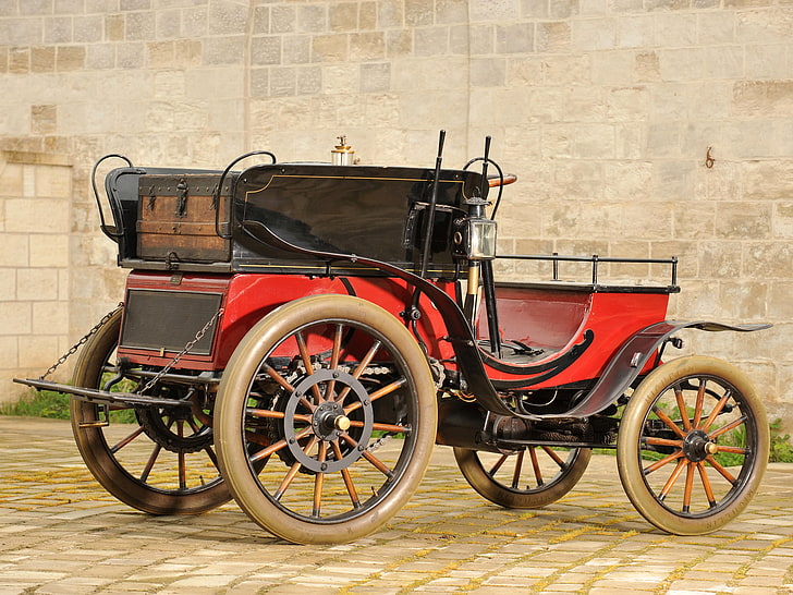 1901, 5 hp, cart, dog, dos a dos, light, retro, stirling, HD wallpaper