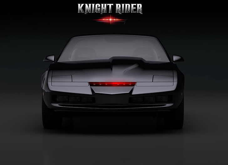 sports car, Pontiac, simple background, Knight Rider, K.I.T.T.