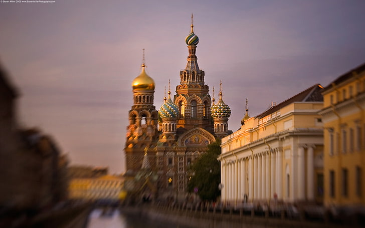 yellow mosque, Church, Saint Petersburg, the Savior on blood, HD wallpaper