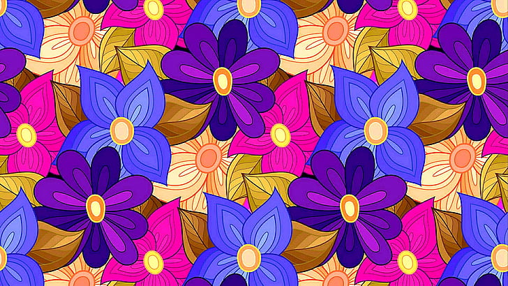 Flower Wallpaper Simple Concept Hand Drawing Stock Illustration 1591625386   Shutterstock