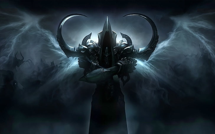 black monster illustration, Diablo, Diablo III: Reaper Of Souls