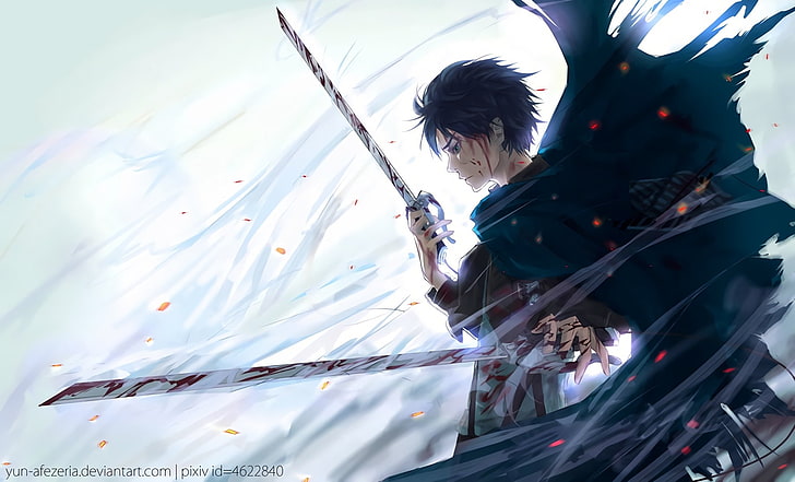 HD wallpaper: black-haired male anime character wielding sword digital  wallpaper | Wallpaper Flare
