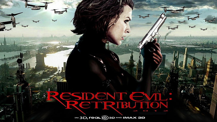 movies, Resident Evil: Retribution, Milla Jovovich, communication, HD wallpaper