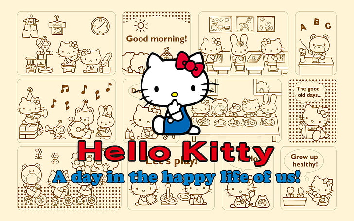 hello kitty 1920x1200  Anime Hello Kitty HD Art