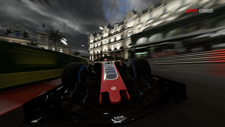 Video Game, F1 2018, Formula 1, Haas F1 Team, Haas VF-18, Monaco, HD wallpaper