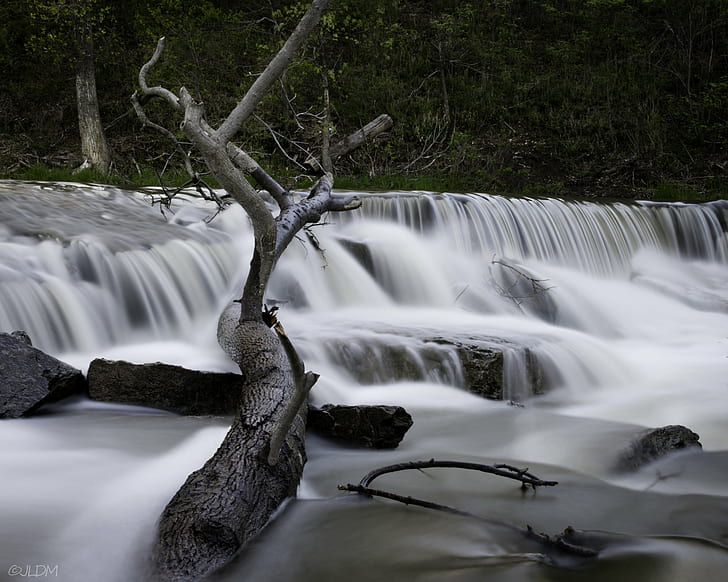 time lapse photography of waterfalls, deep creek, deep creek