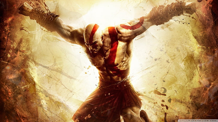 God of War Kratos graphic wallpaper, video games, God of War: ascension HD wallpaper