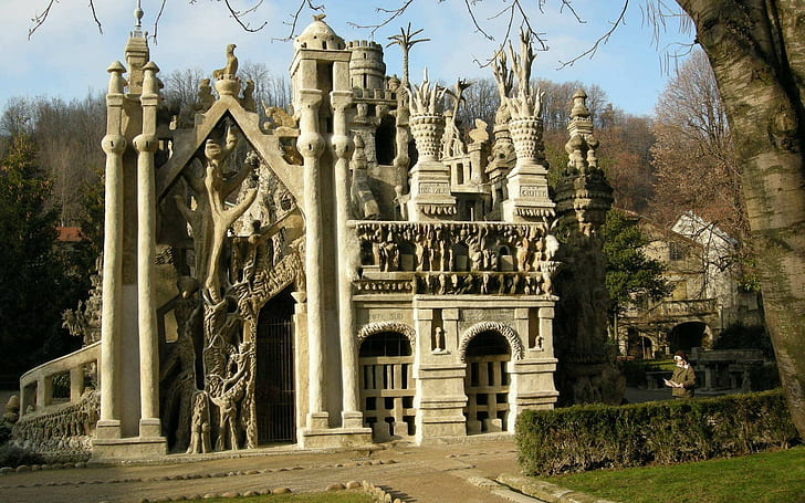 Ferdinand cheval, France, Palace, Perfect palace, built structure, HD wallpaper