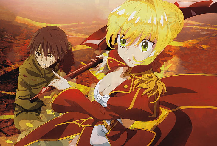 Fate Series, Fate/Extra, Hakuno Kishinami, Nero Claudius