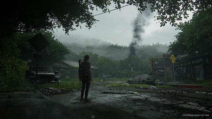 HD wallpaper: The Last of Us, The Last of Us 2, Ellie, gun, car