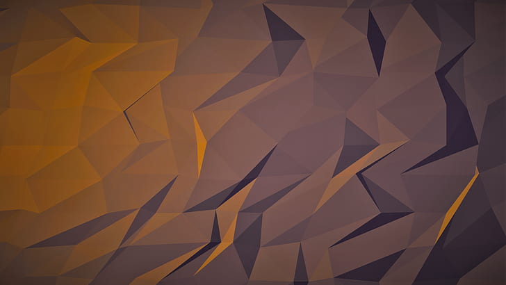 HD wallpaper: abstract, 3D, orange, brown, dark | Wallpaper Flare
