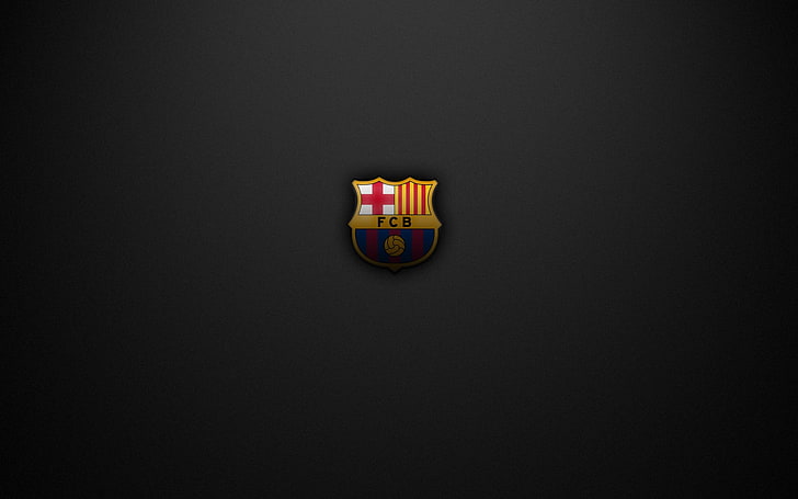 Hd Wallpaper Fc Barcelona Crest Soccer Logo Sport Studio Shot Indoors Wallpaper Flare