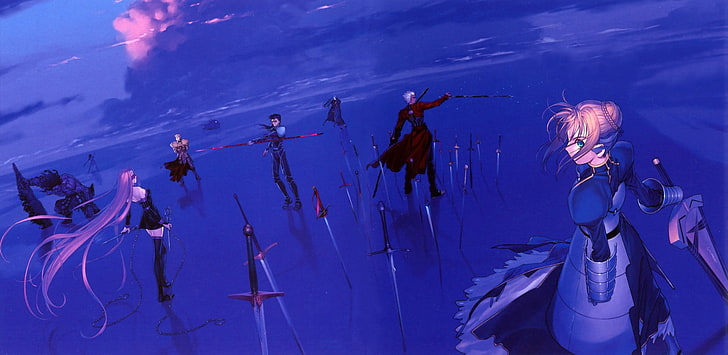 animated wallpaper, anime, sword, Fate Series, Fate/Stay Night