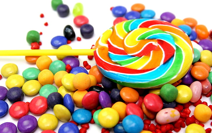 Colorful candy, sweet food, HD wallpaper