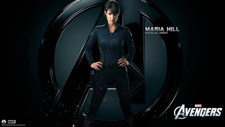 Avengers Face Black Cobie Smulders Agent Maria Hill HD, movies, HD wallpaper