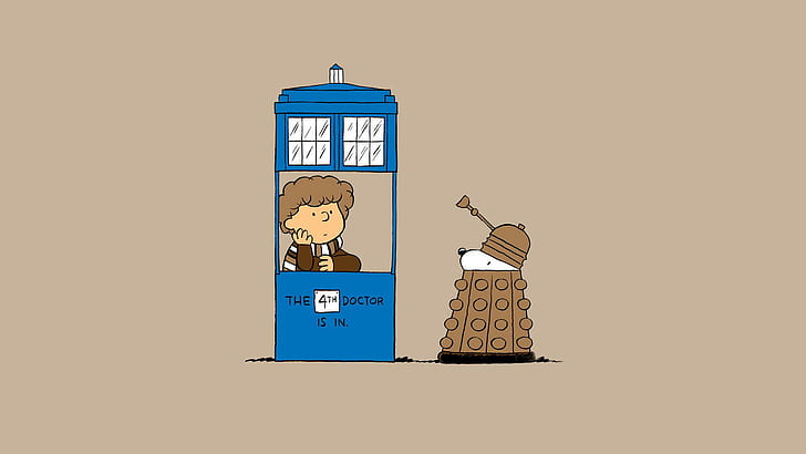 HD wallpaper: Doctor Who and The Charlie Brown and Snoopy Show crossover,  snoopy and charlie brown illustration | Wallpaper Flare
