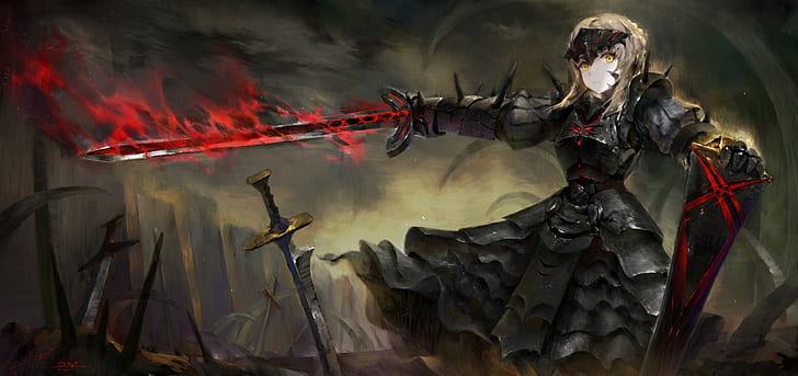 Saber Alter, Fate/Zero, Fate Series, sword, HD wallpaper