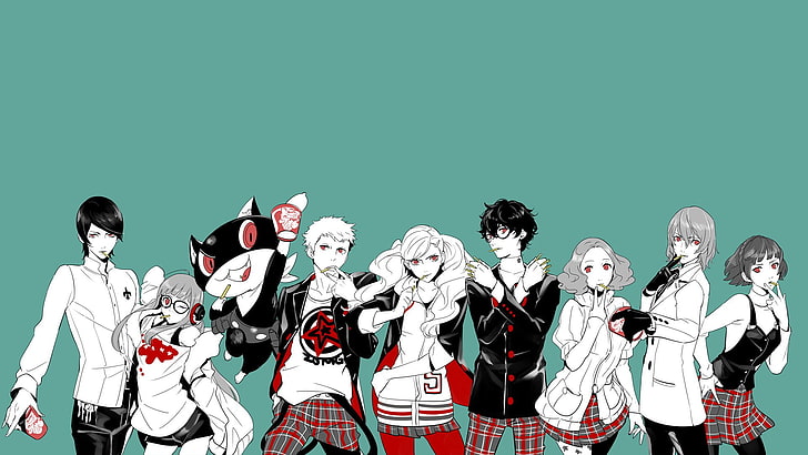 Persona, Persona 5, Ann Takamaki, Futaba Sakura, Goro Akechi, HD wallpaper