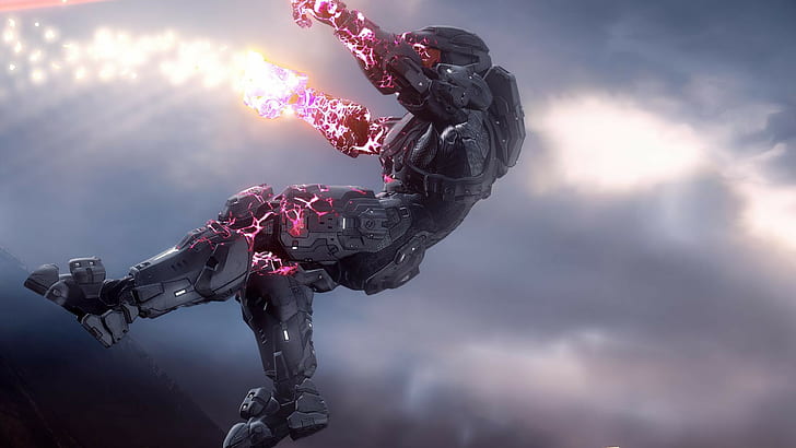 Halo gameplay wallpaper, Halo 4, Spartans, power, armed Forces