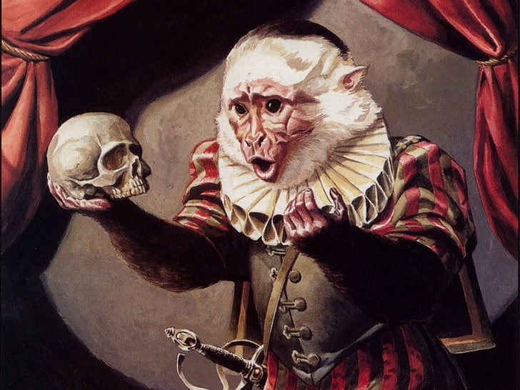 hamlet skull painting