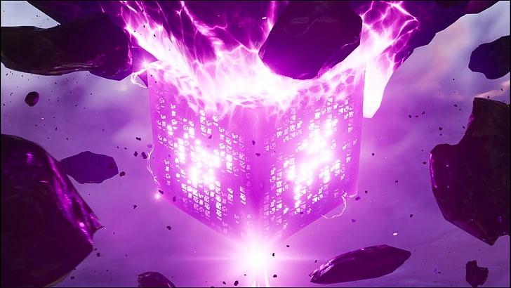 Xbox One, Fortnite, video games, purple, water, indoors, pink color, HD wallpaper