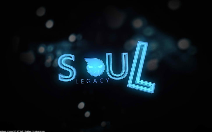 Soul Legacy logo, Soul Eater Not!, illuminated, communication