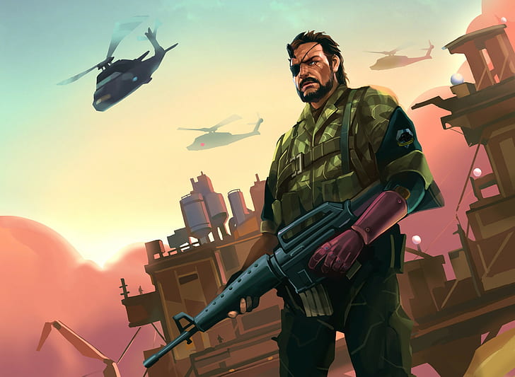 Big Boss, Metal Gear Solid V: The Phantom Pain, video games, HD wallpaper