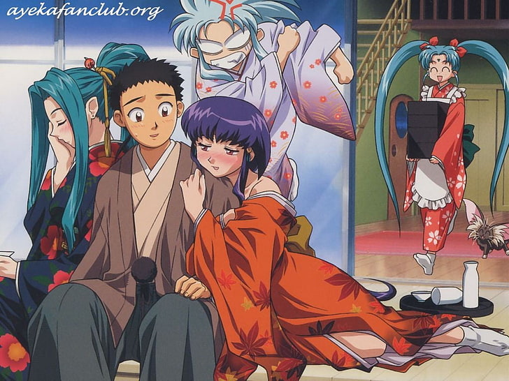 Tenchi Muyo!, anime, anime boys, anime girls, lifestyles, clothing, HD wallpaper