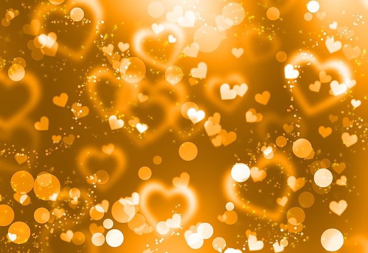 HD wallpaper: yellow hearts wallpaper, background, gold, backgrounds,  abstract | Wallpaper Flare