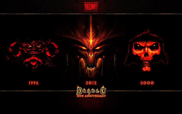 Diablo wallpaper, video games, Blizzard Entertainment, fantasy art, HD wallpaper