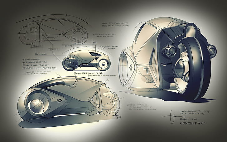 tron concept art lightcycle Aircraft Concepts HD Art