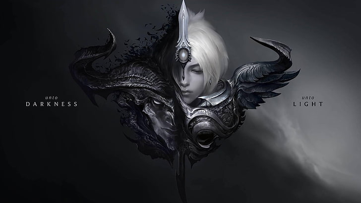 Darkness and Light character wallpaper, Riven (League of Legends)