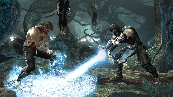 Mortal Kombat Zub-Zero, battle, fighting game, johnny cage, sub zero, HD wallpaper