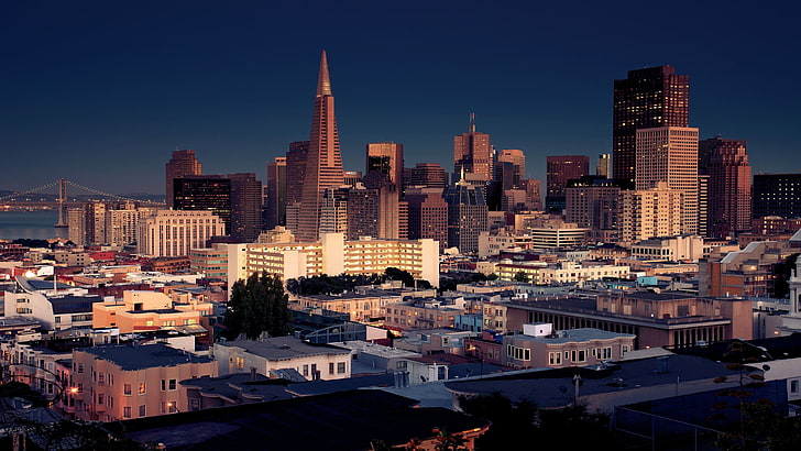 brown buildings, city, San Francisco, cityscape, building exterior, HD wallpaper
