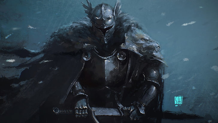 man holding sword wallpaper, fantasy armor, fantasy art, knight