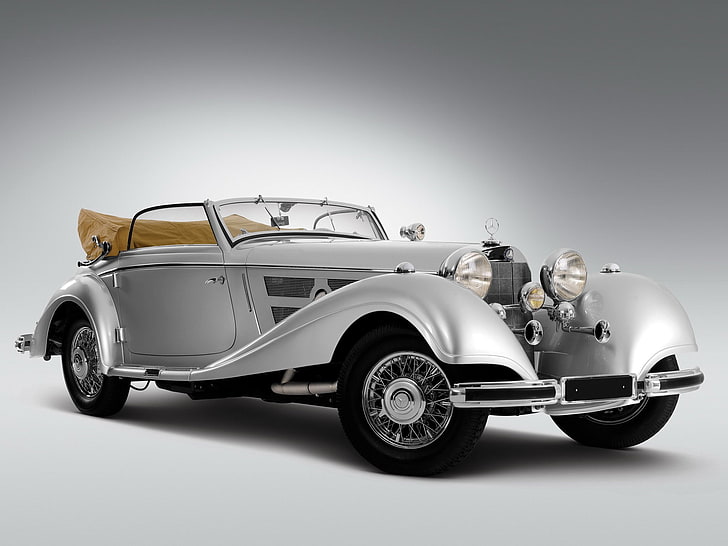 1937, 540k, benz, cabriolet, luxury, mercedes, retro, HD wallpaper