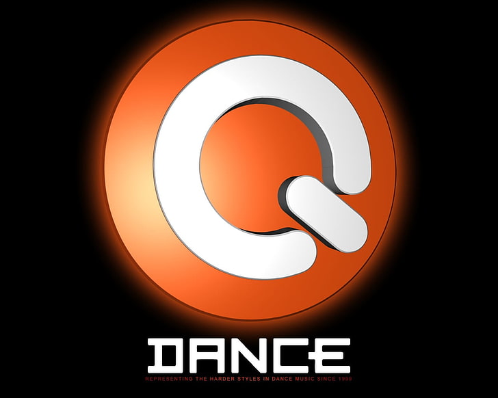 Dance logo, Q-dance, hardstyle, hardcore, communication, illuminated