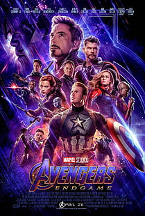 Avengers Endgame, Iron Man, Robert Downey Jr., Captain America HD wallpaper