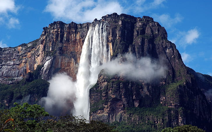 South America, Venezuela, Canaima National Park, waterfall, Angel Falls, HD wallpaper