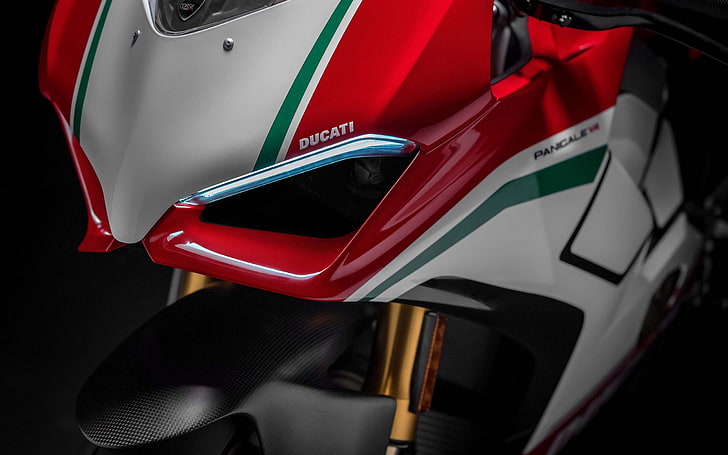 Ducati panigale v4 closeup 2017 High Quality Wallp.., mode of transportation, HD wallpaper