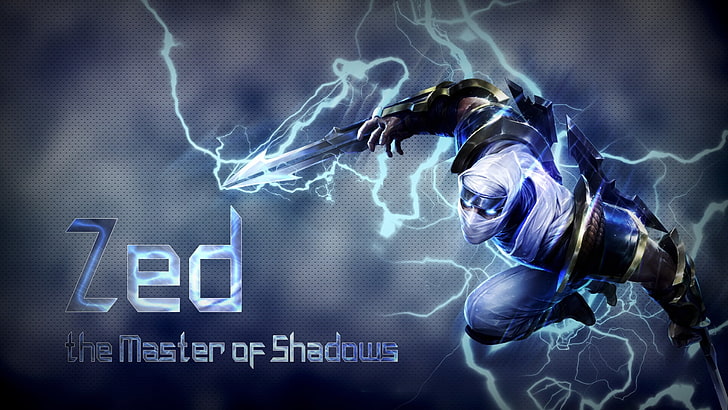 Zed The Master of Shadows wallpaper, video games, League of Legends, HD wallpaper