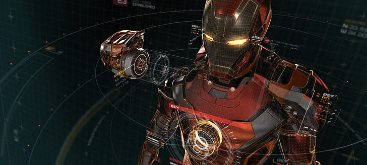 Artwork, 4K, Iron Man, HD wallpaper